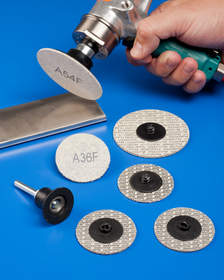 Rex-Cut Quick Change Abrasive Discs Feature Cotton Fiber Construction